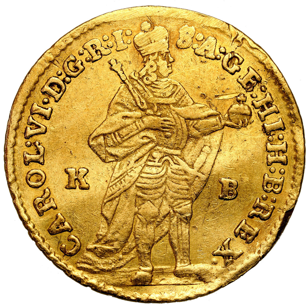 Węgry. Karol III (IV) (1711-1740). Dukat 1732 KB, Kremnica